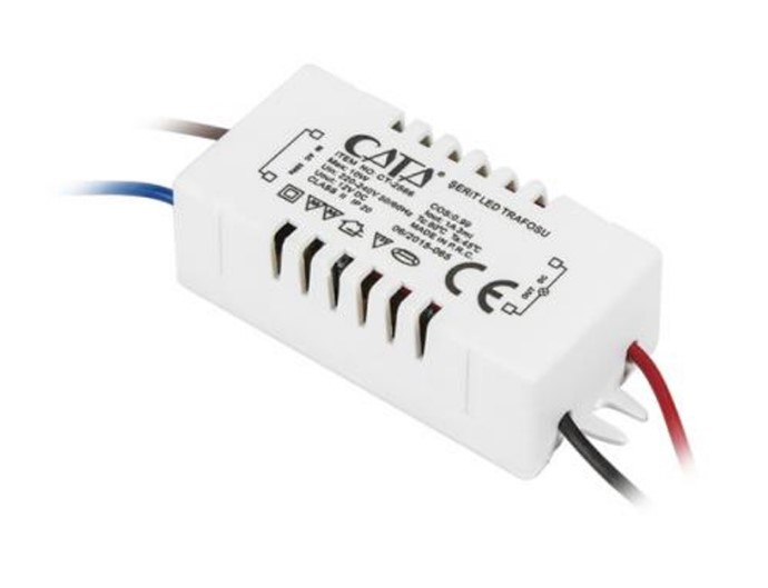 CATA 1 AMPER ŞERİT LED TRAFOSU ( 10W )
