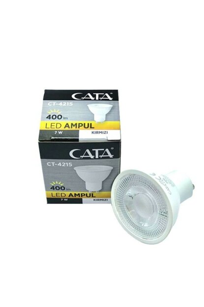 CATA 7W LED AMPUL (GU-10) (KIRMIZI)