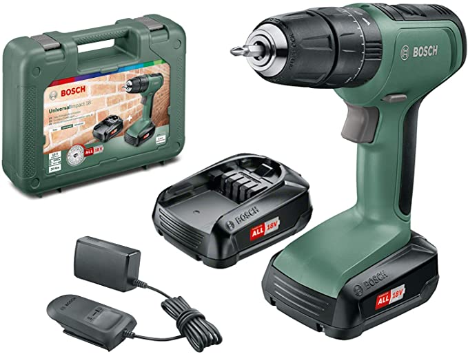 BOSCH 06039C8101 UNİVERSALIMPACT 18 1.5 AH ÇİFT AKÜ DARBELİ AKÜLÜ VİDALAMA