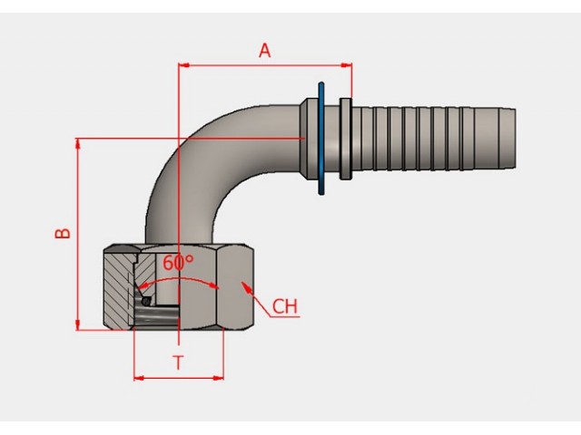 S-20710-10-04 NPT KONİK ERKEK HORTUM BAŞLIKLARI