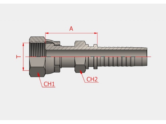 S-32413-12-08 ORFS DÜZ HORTUM BAŞLIKLARI