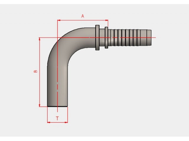 S-32090-04-10 BORU UÇLU 90° HORTUM BAŞLIKLARI