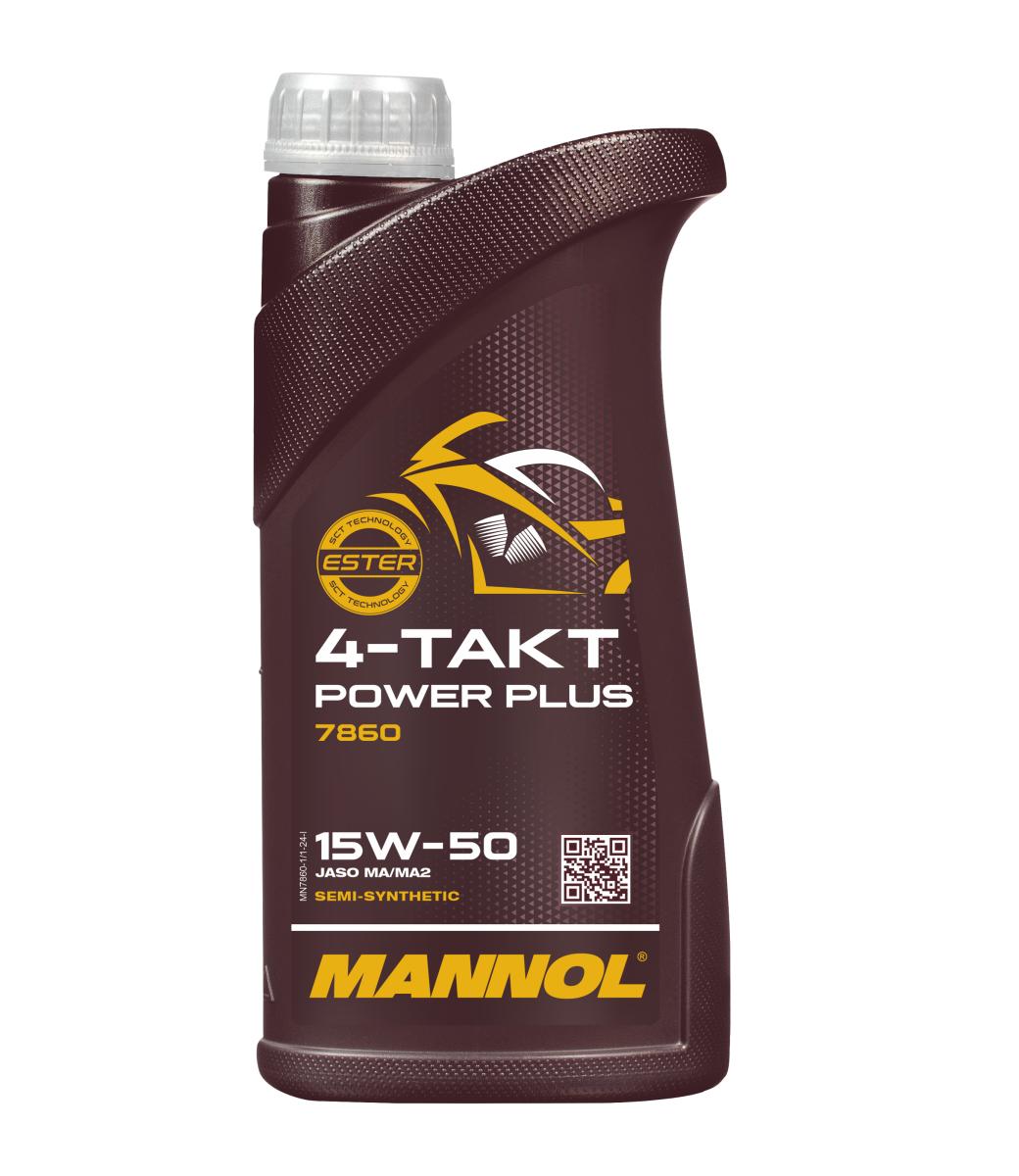 MANNOL 7860 4-TAKT POWER PLUS 15W-50 MOTOR YAĞI 1 L