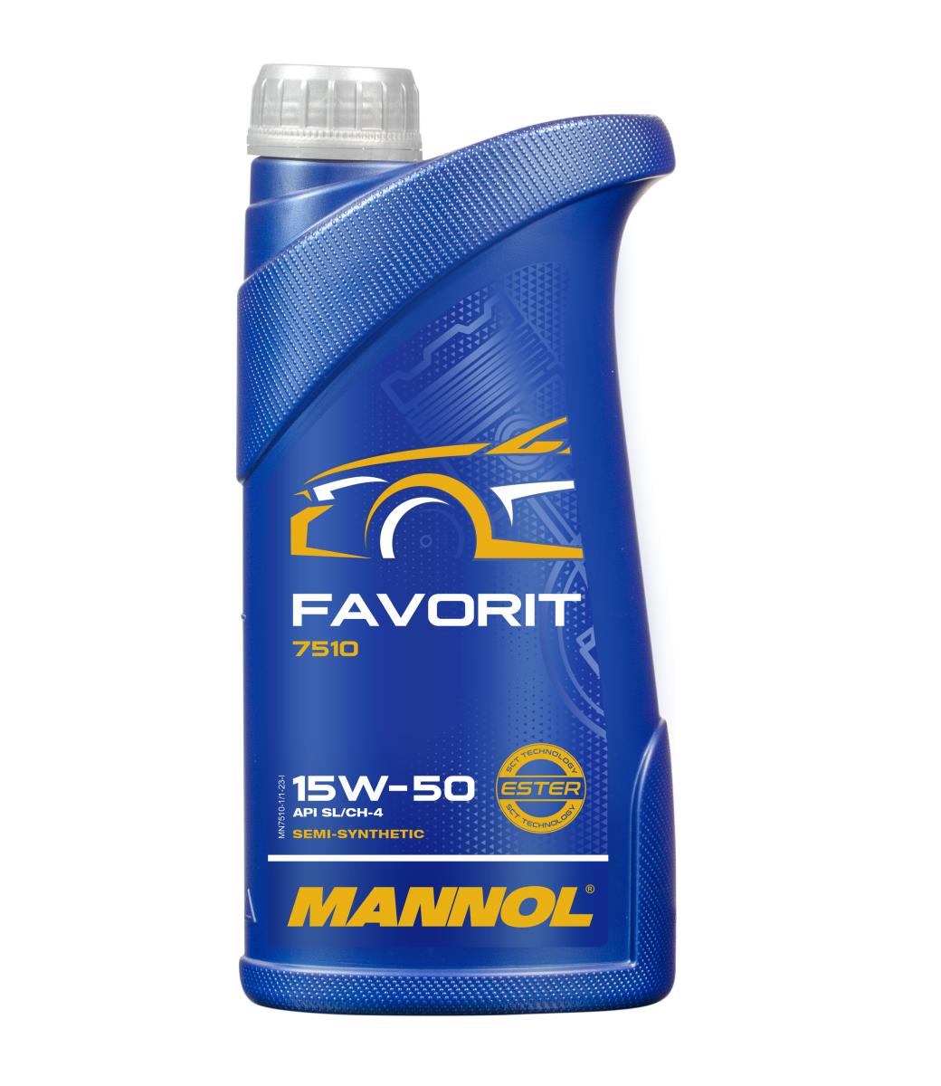 MANNOL 7510 FAVORIT 15W-50 MOTOR YAĞI 1 L