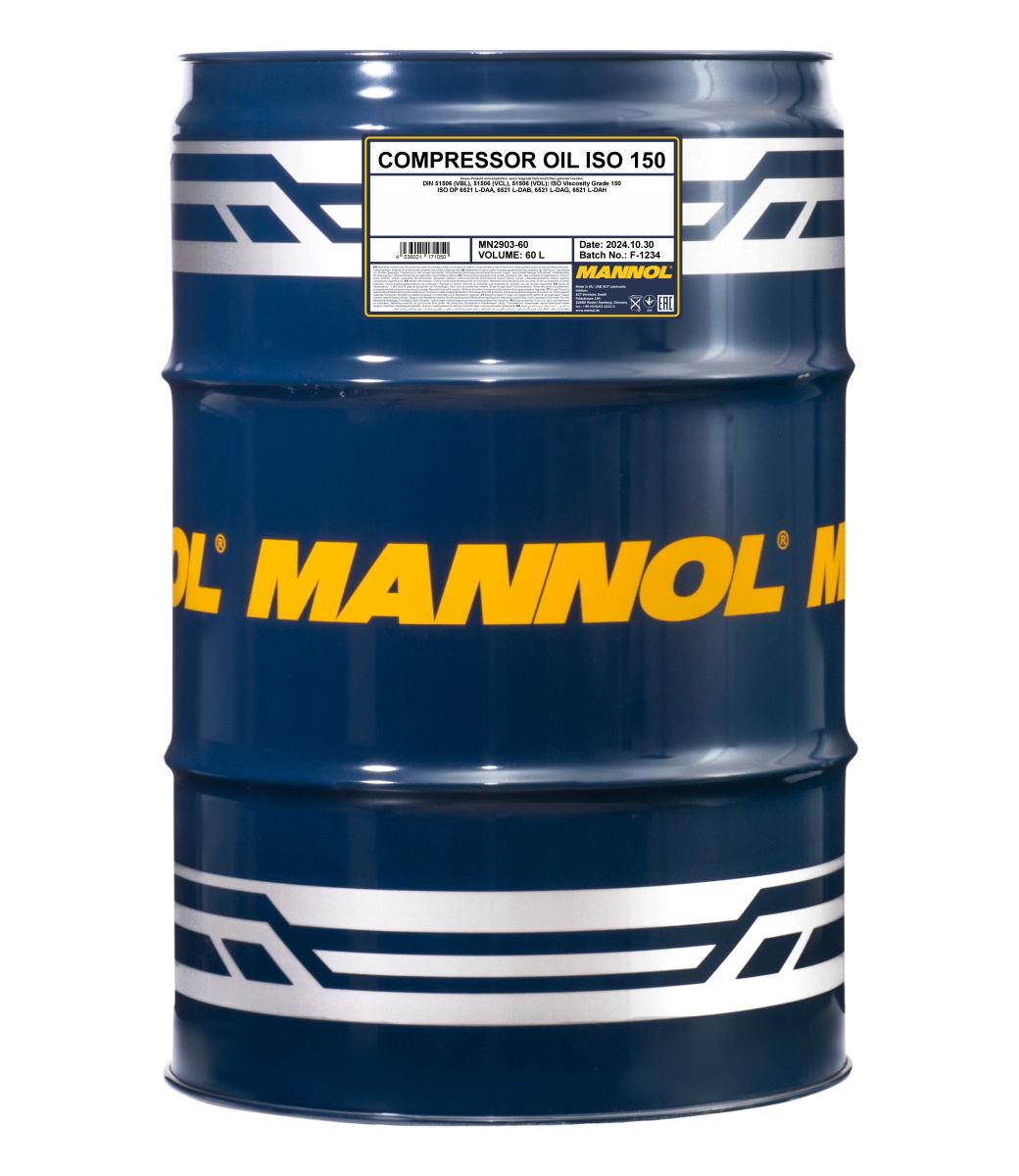 MANNOL 2903 COMPRESSOR OIL ISO 150 KOMPRESÖR YAĞI 60 L
