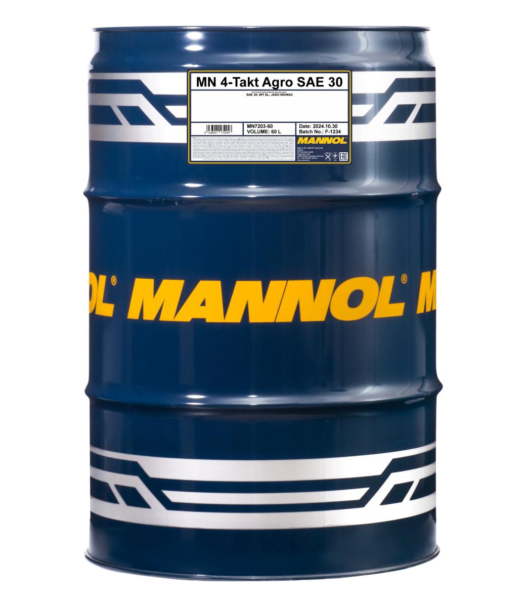 MANNOL 7203 4-TAKT AGRO SAE 30 MOTOR YAĞI 60 L