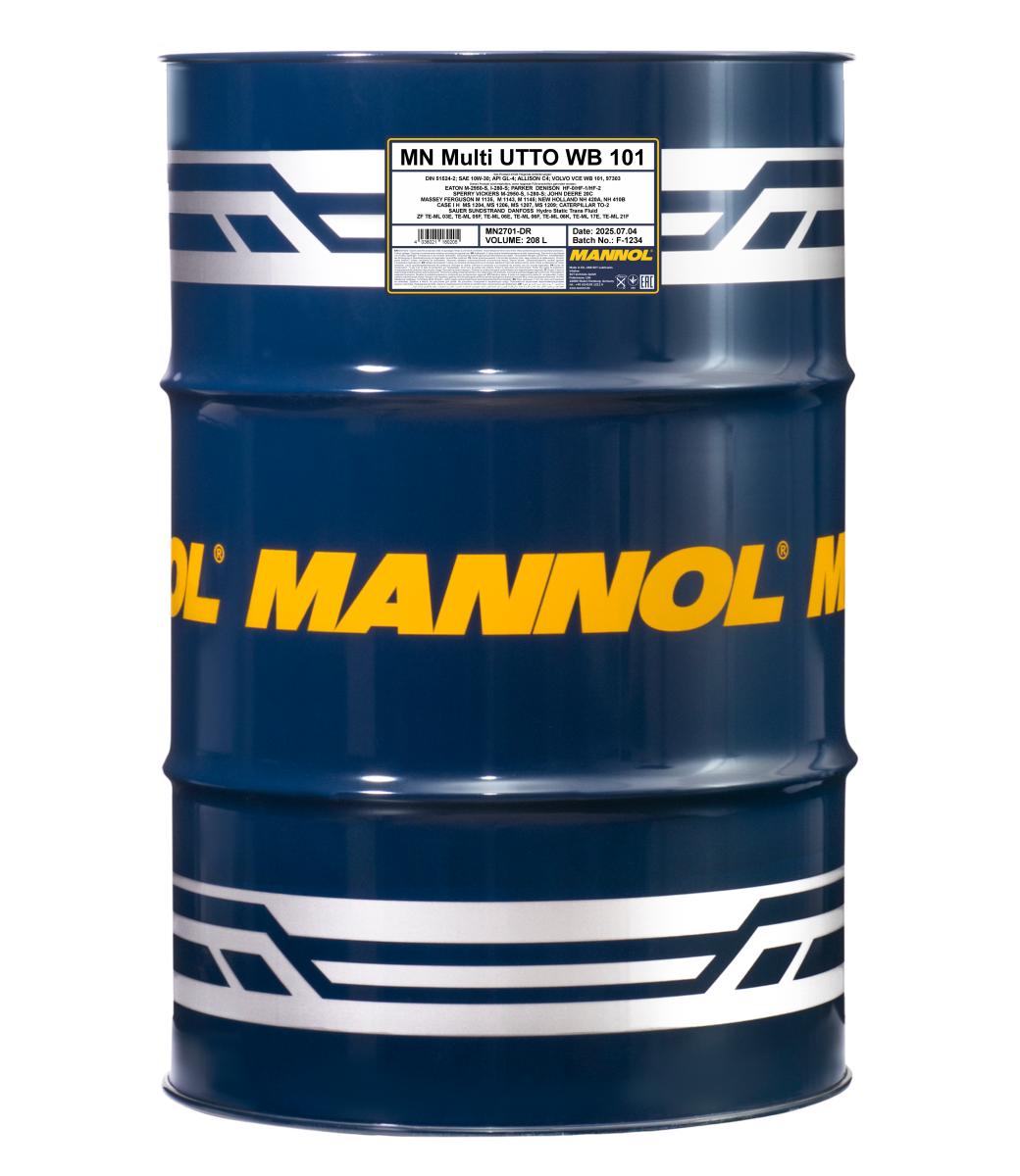 MANNOL 2701 MULTI UTTO WB 101 10W-30 TRAKTÖR VE İŞ MAKİNESİ YAĞI DR