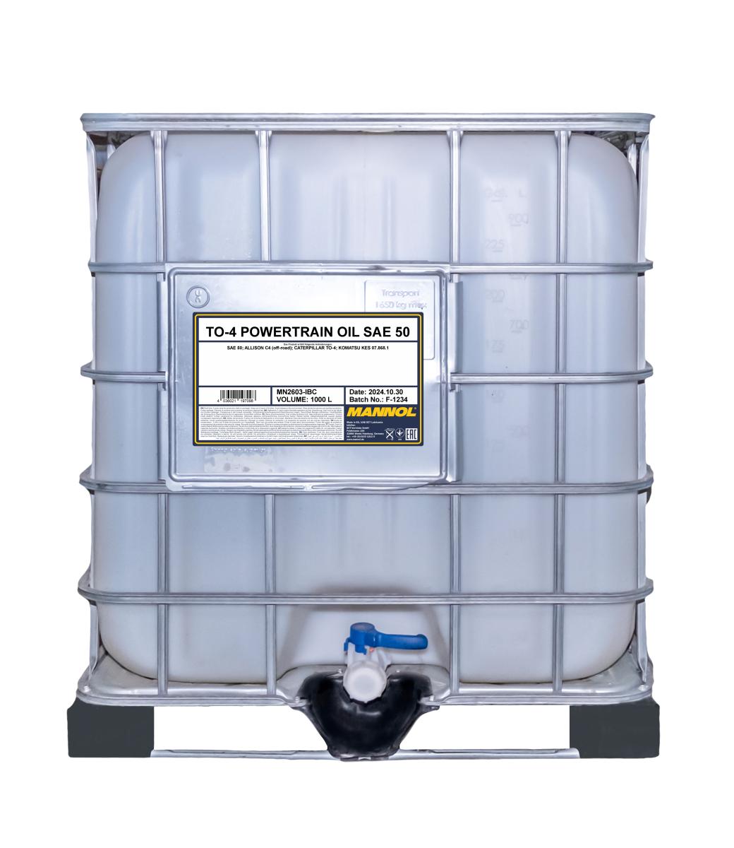 MANNOL 2603 TO-4 POWERTRAIN OIL SAE 50 TRAKTÖR VE İŞ MAKİNESİ YAĞI IBC