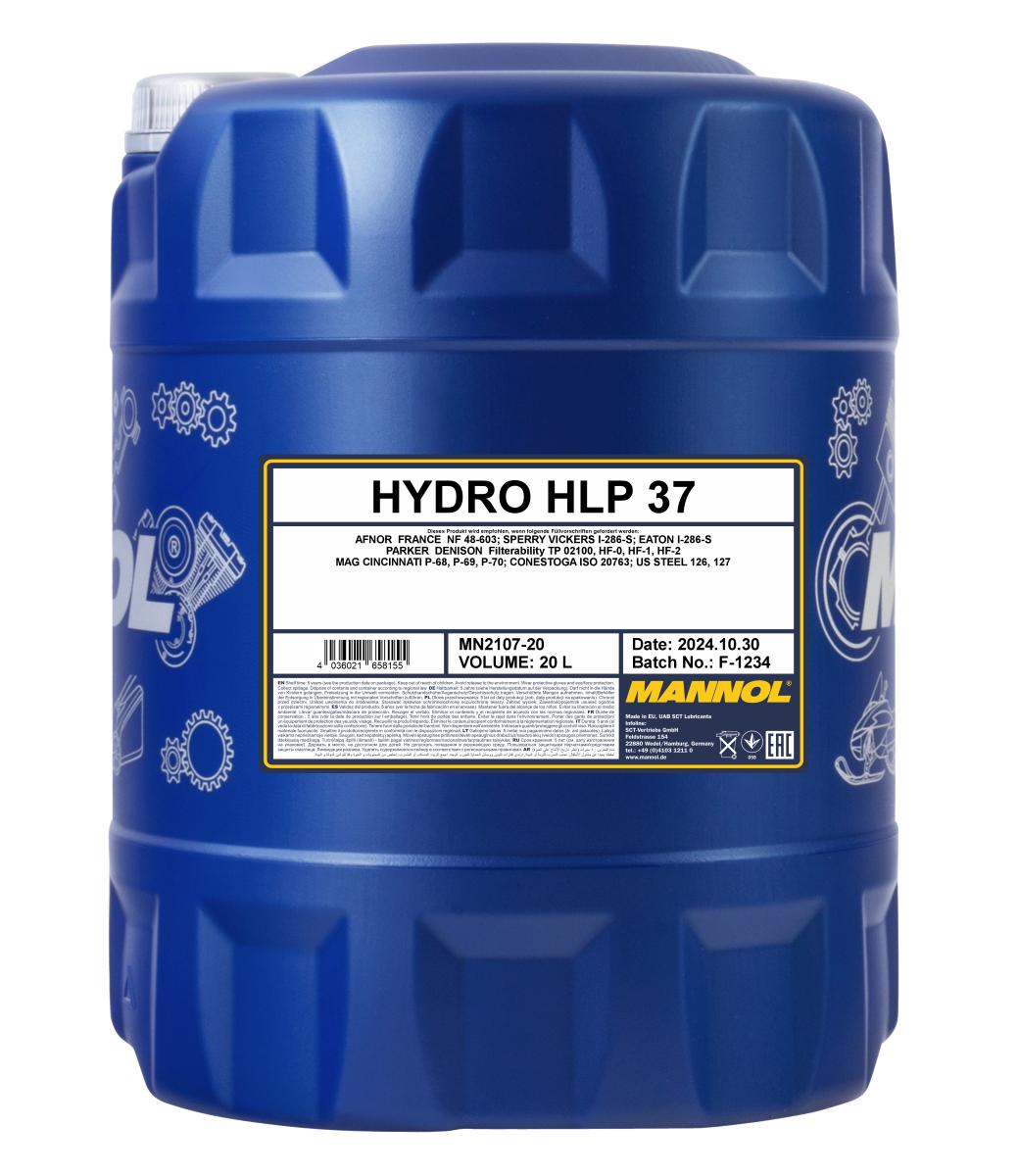 MANNOL 2107 HYDRO HLP 37 HİDROLİK YAĞ 20 L