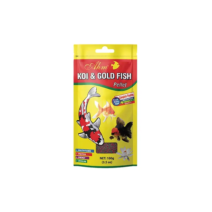 AHM KOİ GOLD FİSH PELLET KOİ BALIK YEMİ 100GR