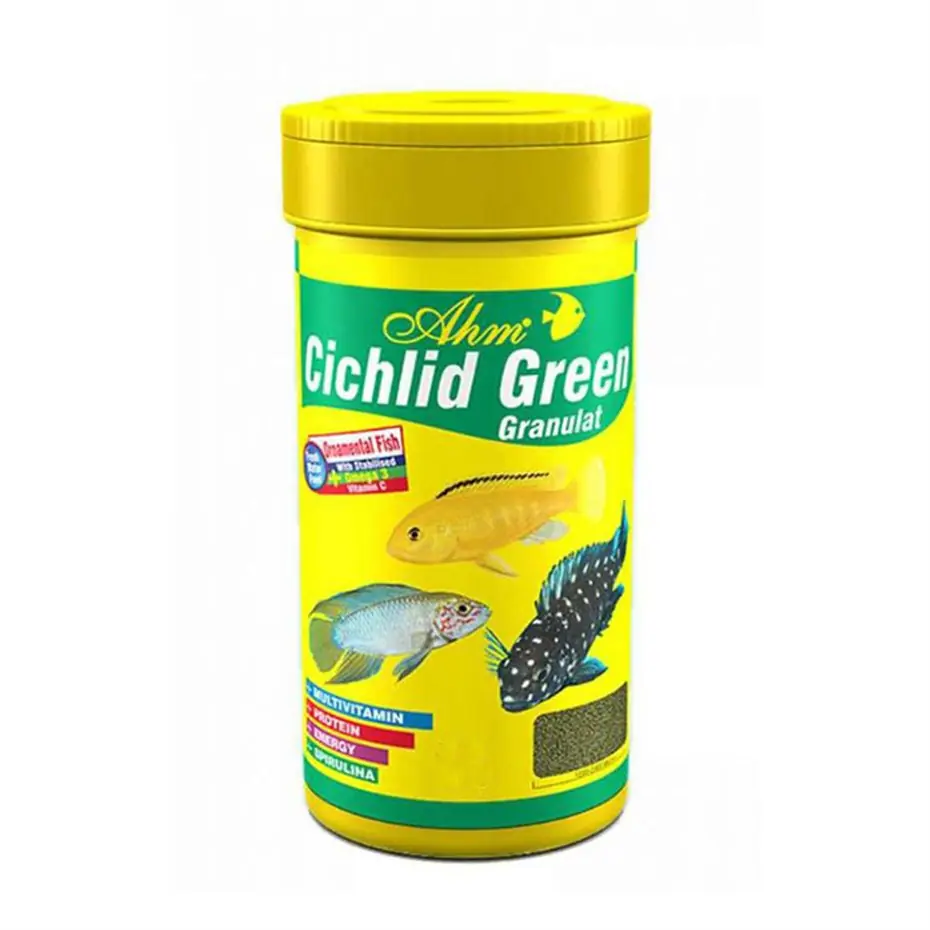 AHM CİCHLİD GREEN GRANULAT BALIK YEMİ 100ML