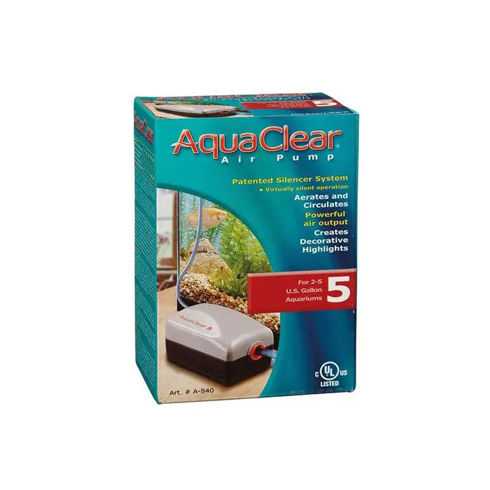 AQUACLEAR MODEL 5 TEK ÇIKIŞLI AKVARYUM HAVA MOTORU 8-19 LİTRE/2W