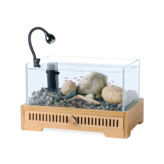 JENECA XL-30 DEKOR VE MOTOR DAHİL AKVARYUM 28X14X17,5CM 3,3 LİTRE