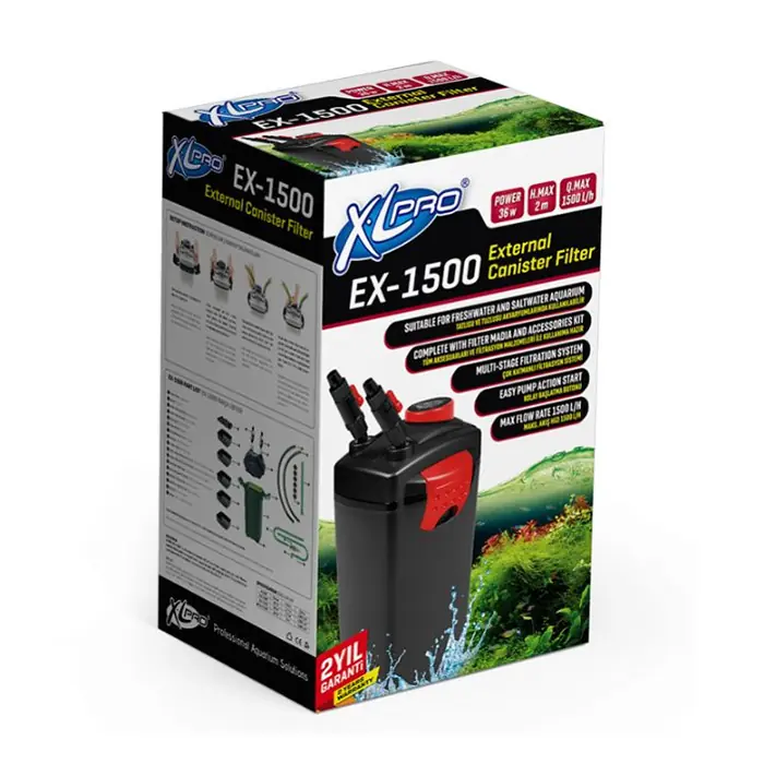 XLPRO EX-1500 DIŞ FİLTRE 1500L/H 36W