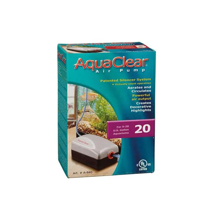 AQUACLEAR MODEL 20 TEK ÇIKIŞLI AKVARYUM HAVA MOTORU 19-75 LİTRE/5W