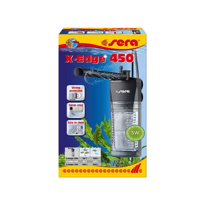SERA X-EDGE 450 AKVARYUM İÇİ KÖŞE FİLTRE 5W 80-200 LİTRE