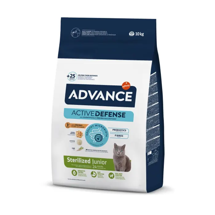 ADVANCE JUNİOR STERİLİSED TAVUKLU KISIRLAŞTIRILMIŞ YAVRU KEDİ MAMASI 10KG