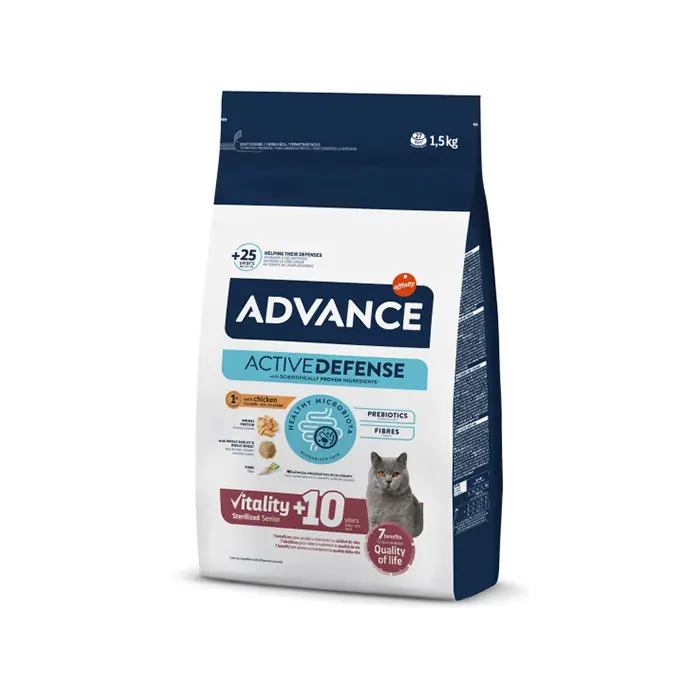 ADVANCE STERİLİSED +10 YAŞLI KISIRLAŞTIRILMIŞ KEDİ MAMASI 1,5 KG