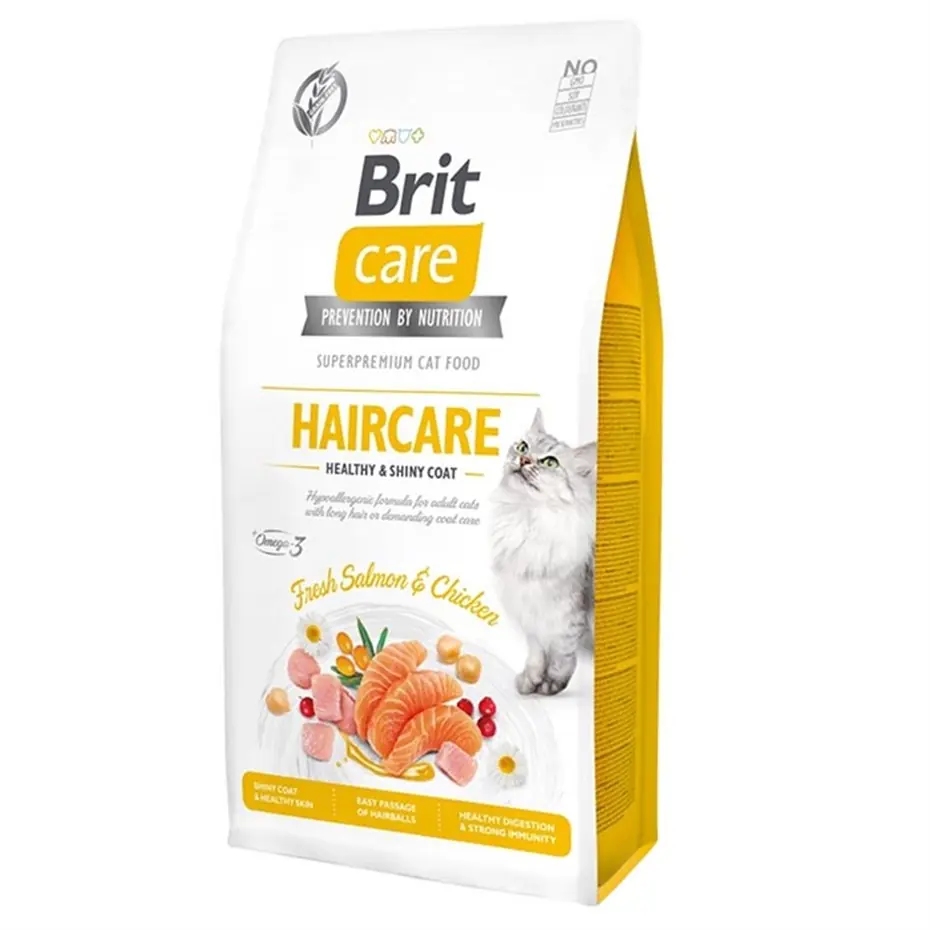 BRİT CARE DERİ VE TÜY BAKIM DESTEKLEYİCİ TAHILSIZ KEDİ MAMASI 7 KG