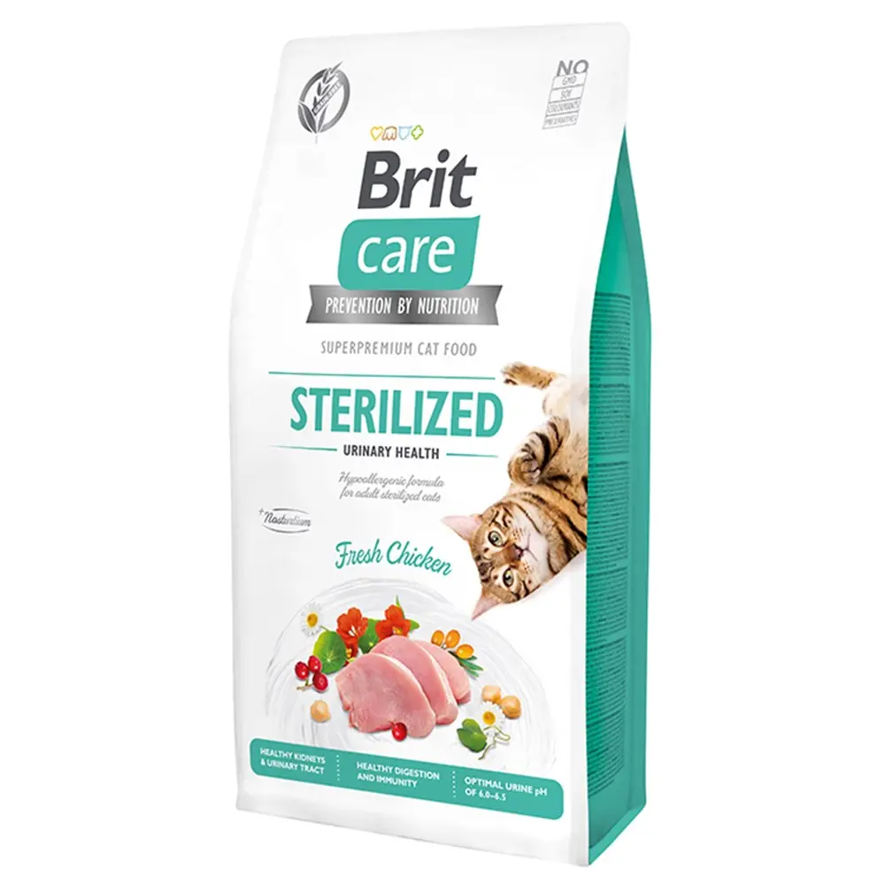 BRİT CARE HYPO-ALLERGENİC ÜRİNER SİSTEM SAĞLIĞI İÇİN TAHILSIZ KISIRLAŞTIRILMIŞ KEDİ MAMASI 7KG