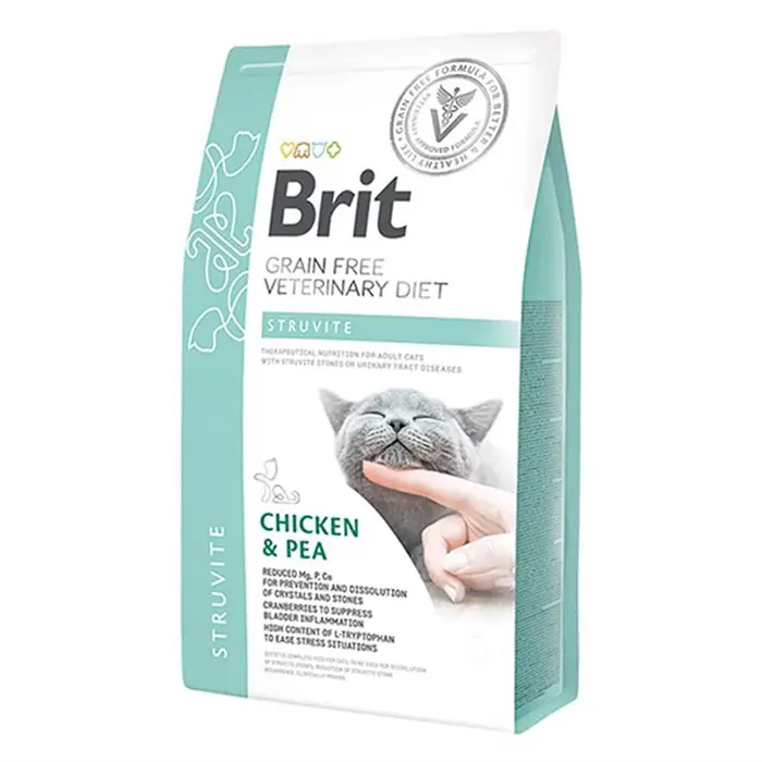 BRİT VETERİNARY DİET STRUVİTE İDRAR YOLU SAĞLIĞI DESTEKLEYİCİ TAHILSIZ KEDİ MAMASI 5 KG