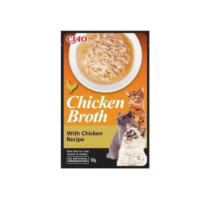 CIAO BROTH TAVUK SULU VE TAVUKLU KEDİ ÇORBASI 50GR