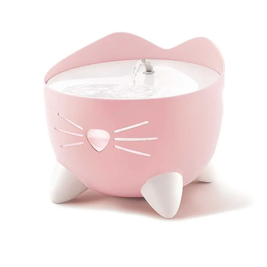CATİT PİXİ FOUNTAİN LED SEVİYE GÖSTERGELİ OTOMATİK KEDİ SU SEBİLİ PEMBE 2LT