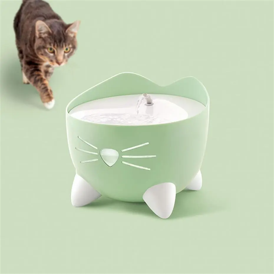 CATİT PİXİ FOUNTAİN LED SEVİYE GÖSTERGELİ OTOMATİK KEDİ SU SEBİLİ YEŞİL 2LT