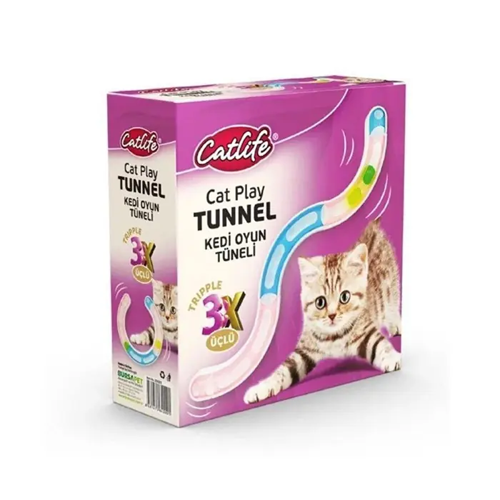 CATLİFE KEDİ OYUN TÜNELİ 3'LÜ
