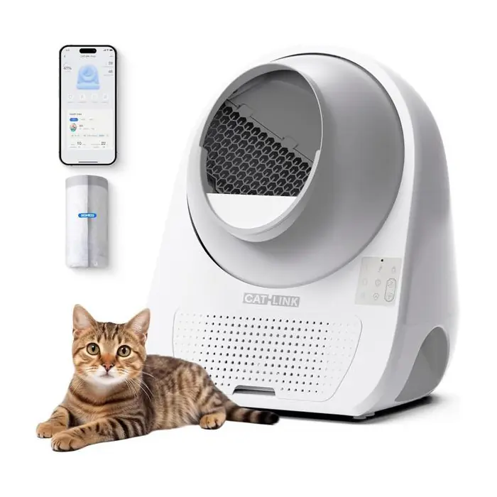 CATLİNK SCOOPER PRO-X LUXURY YAPAY ZEKA DESTEKLİ OTOMATİK KEDİ TUVALETİ 65LT