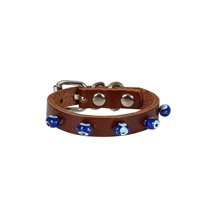 CATTİE BONCUKLU DERİ KEDİ BOYUN TASMASI XSMALL 1X12-16CM