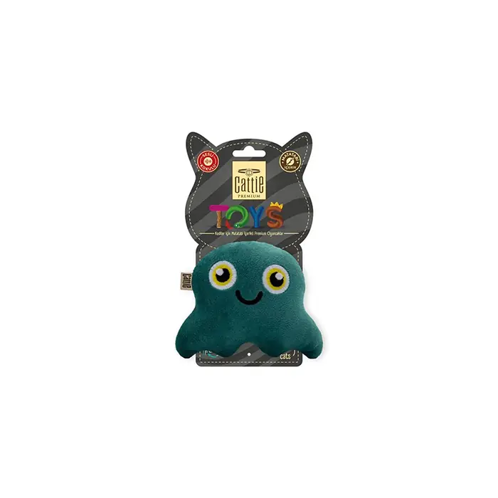 CATTİE MATATABİ İÇERİKLİ PELUŞ AHTAPOT KEDİ OYUNCAĞI 11CM