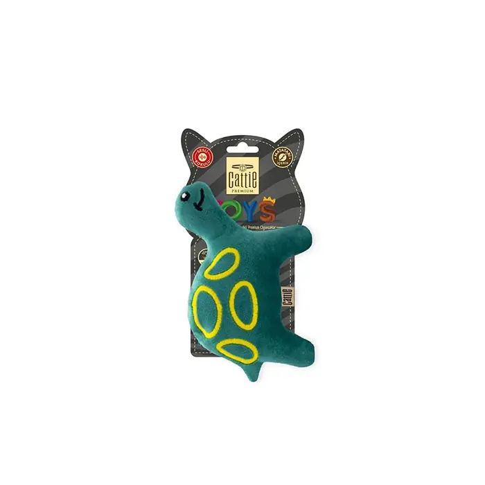 CATTİE MATATABİ İÇERİKLİ PELUŞ KAPLUMBAĞA KEDİ OYUNCAĞI 15CM