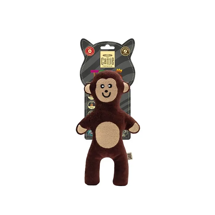 CATTİE MATATABİ İÇERİKLİ PELUŞ MAYMUN KEDİ OYUNCAĞI 20CM