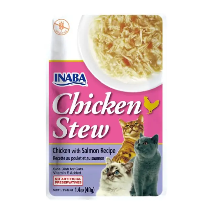 CİAO CHİCKEN STEW TAVUK GÜVEÇ VE SOMONLU PATE KEDİ ÖDÜLÜ 40 GR