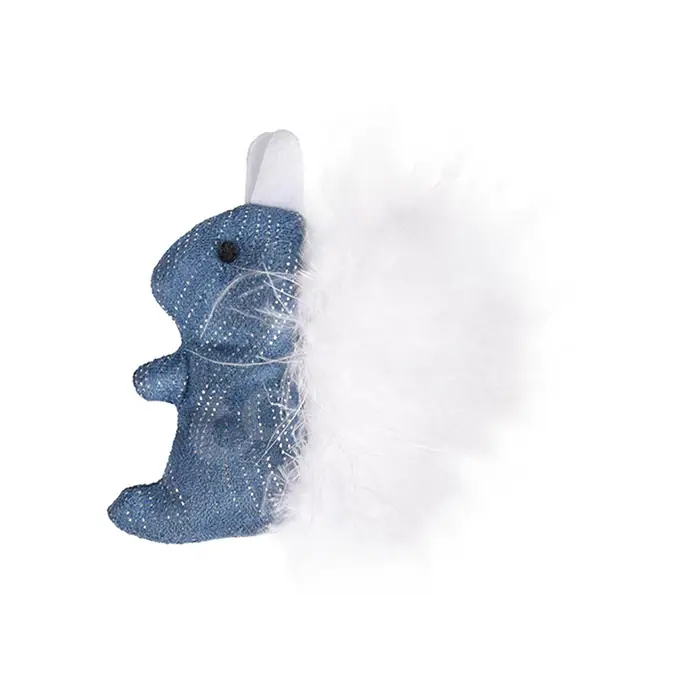 FLAMİNGO MEDY TÜYLÜ MAVİ SİNCAP KEDİ OYUNCAĞI 9CM
