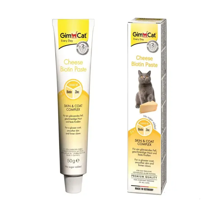GİMCAT CHEESE BİOTİN TÜY SAĞLIĞI KEDİ PEYNİRLİ PASTE MACUNU 50 GR