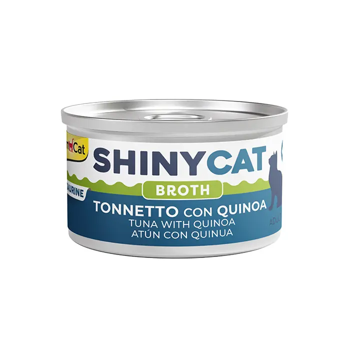 GİMCAT NEW SHİNYCAT BROTH KİNOALI-TON BALIKLI KEDİ KONSERVESİ 70GR