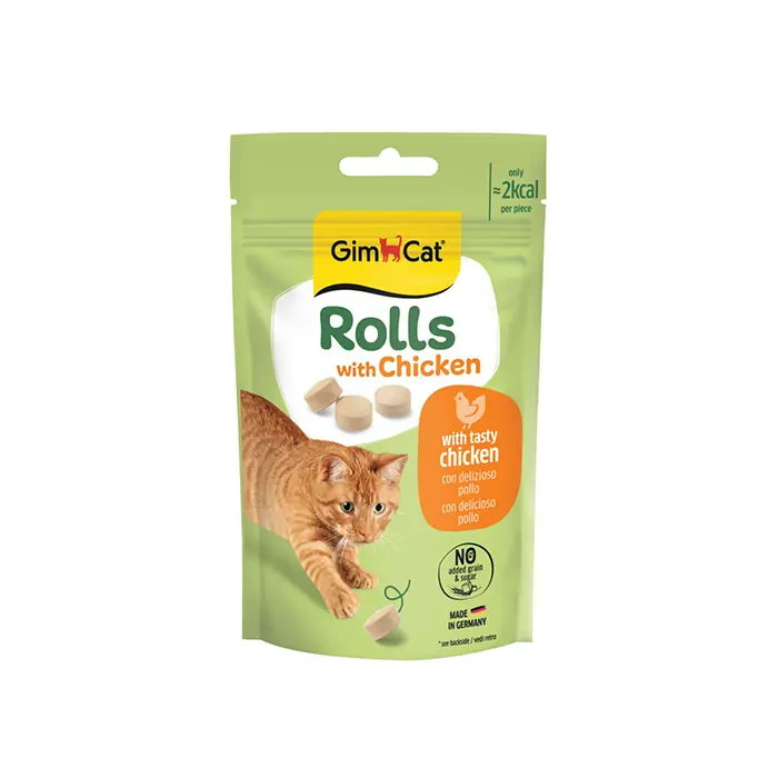 GİMCAT ROLLS TAVUKLU KEDİ ÖDÜL TABLETİ 50 GR