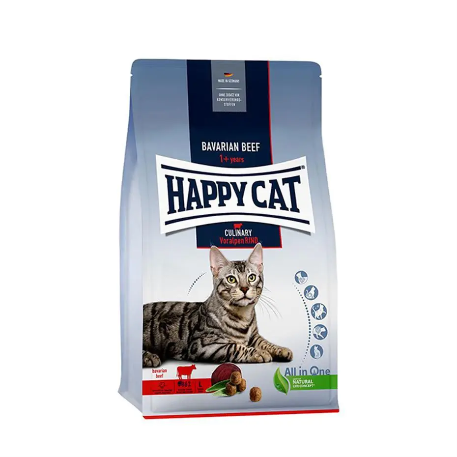 HAPPY CAT CULİNARY VORALPEN RİND BİFTEKLİ YETİŞKİN KEDİ MAMASI 4KG