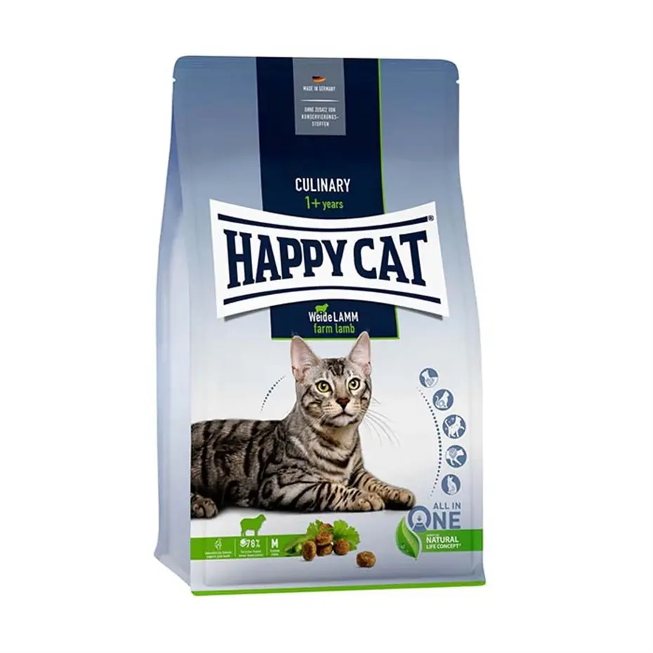 HAPPY CAT CULİNARY WEİDE LAMM KUZU ETLİ YETİŞKİN KEDİ MAMASI 4 KG