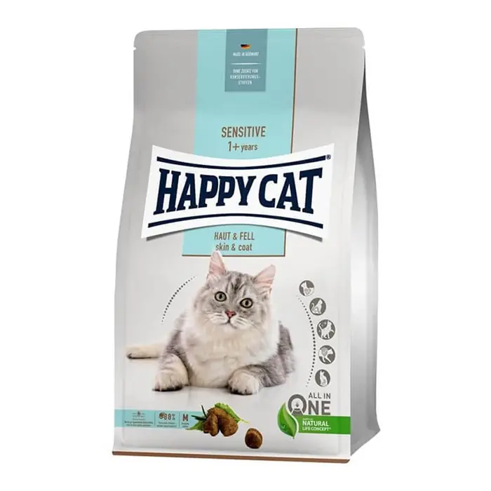 HAPPY CAT SENSİTİVE HASSAS TÜY VE DERİ İÇİN KEDİ MAMASI 4 KG