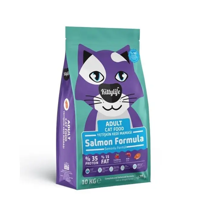 KİTTYLİFE SOMON BALIKLI YETİŞKİN KEDİ MAMASI 10KG