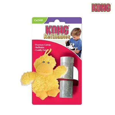 KONG KEDİOTU DOLDURULABİLEN PELUŞ ÖRDEK KEDİ OYUNCAĞI 9 CM