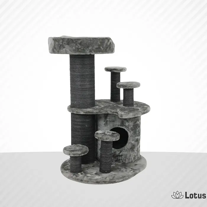 LOTUS SEUL ENGELLİ VE FAZLA KİLOLU KEDİLER İÇİN TIRMALAMA GRİ