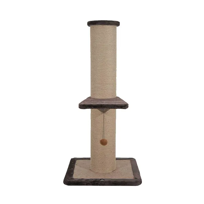 LOTUS TEKLİ KAHVERENGİ KEDİ TIRMALAMA 96CM