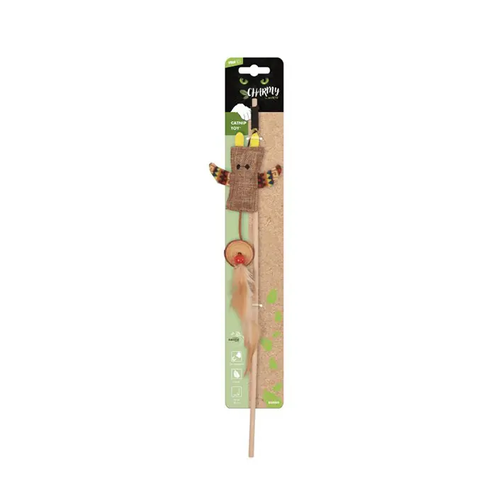 M-PETS CHARMY BUNNY CATNİPLİ KEDİ OYUN OLTASI KAHVERENGİ