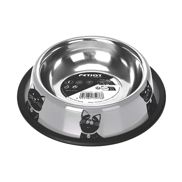 M-PETS PETJOY CATFAMİLY ÇELİK MAMA KABI LARGE 910ML