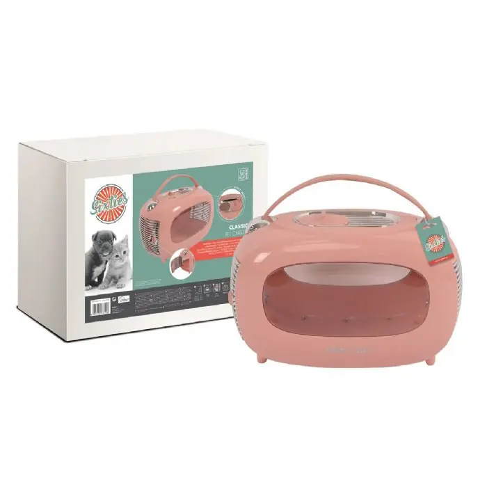 M-PETS SİXTİES CLASSİC KEDİ VE KÜÇÜK IRK KÖPEK TAŞIMA ÇANTASI 48X29X30 PEMBE