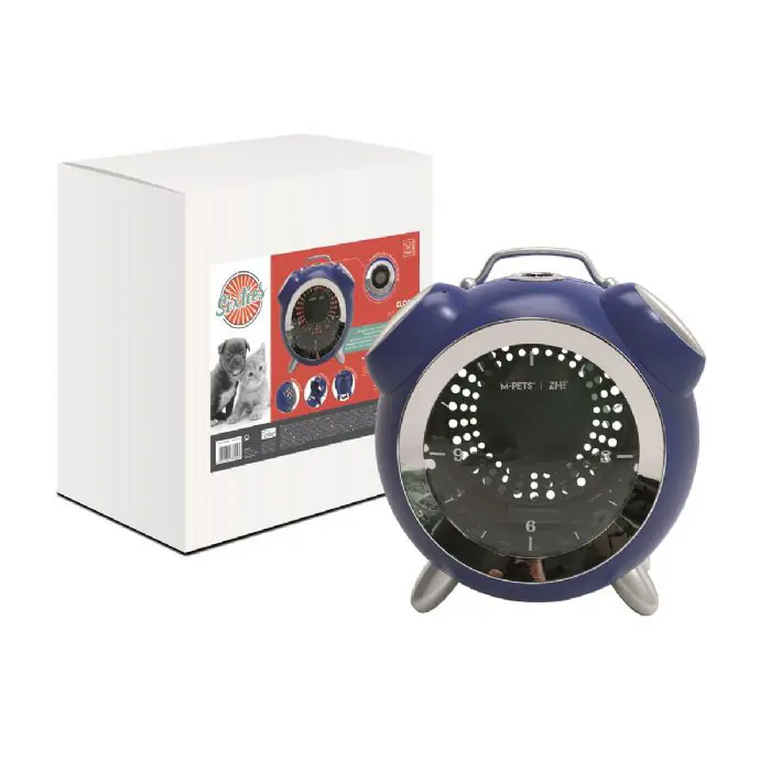 M-PETS SİXTİES CLOCK KEDİ VE KÜÇÜK IRK KÖPEK TAŞIMA ÇANTASI 40X44X26CM MAVİ
